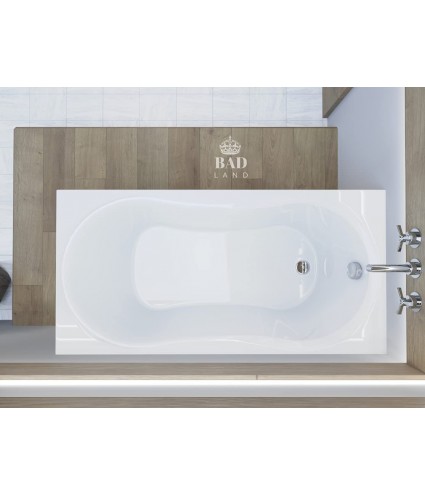 RECHTECK BADEWANNE 120x75 GRACJA Ablaufgarnitur + Füße GRATIS !