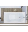 RECHTECK BADEWANNE 120x75 GRACJA Ablaufgarnitur + Füße GRATIS !