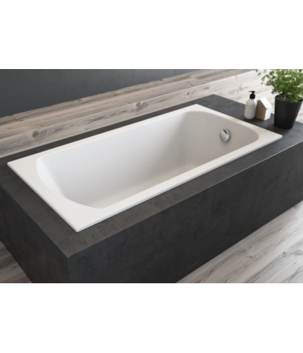 RECHTECK BADEWANNE SLIM 130x70 CLASSIC Ablaufgarnitur + Füße GRATIS !