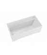 RECHTECK BADEWANNE 140x70 ELZA Ablaufgarnitur + Füße GRATIS !