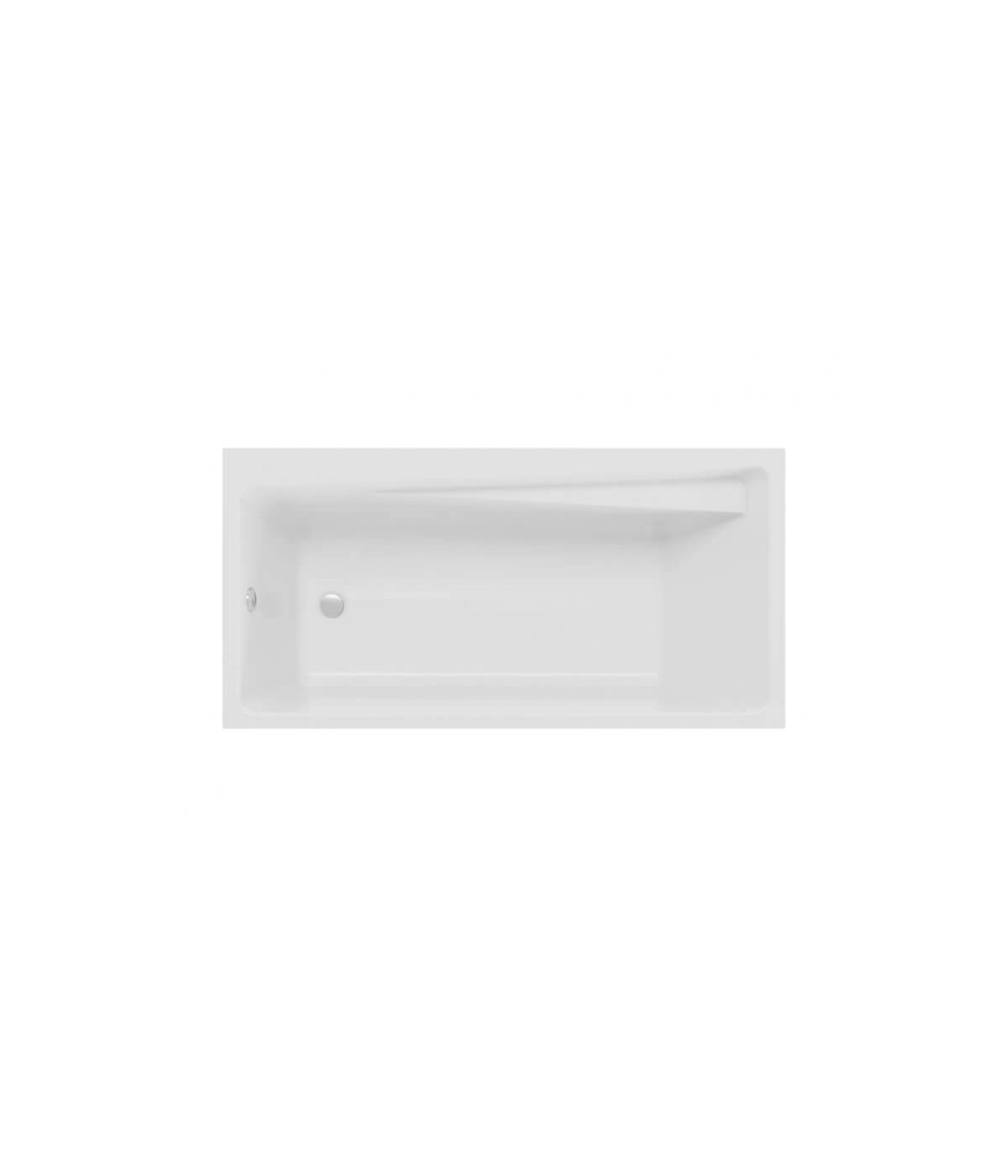 RECHTECK BADEWANNE 140x70 ELZA Ablaufgarnitur + Füße GRATIS !