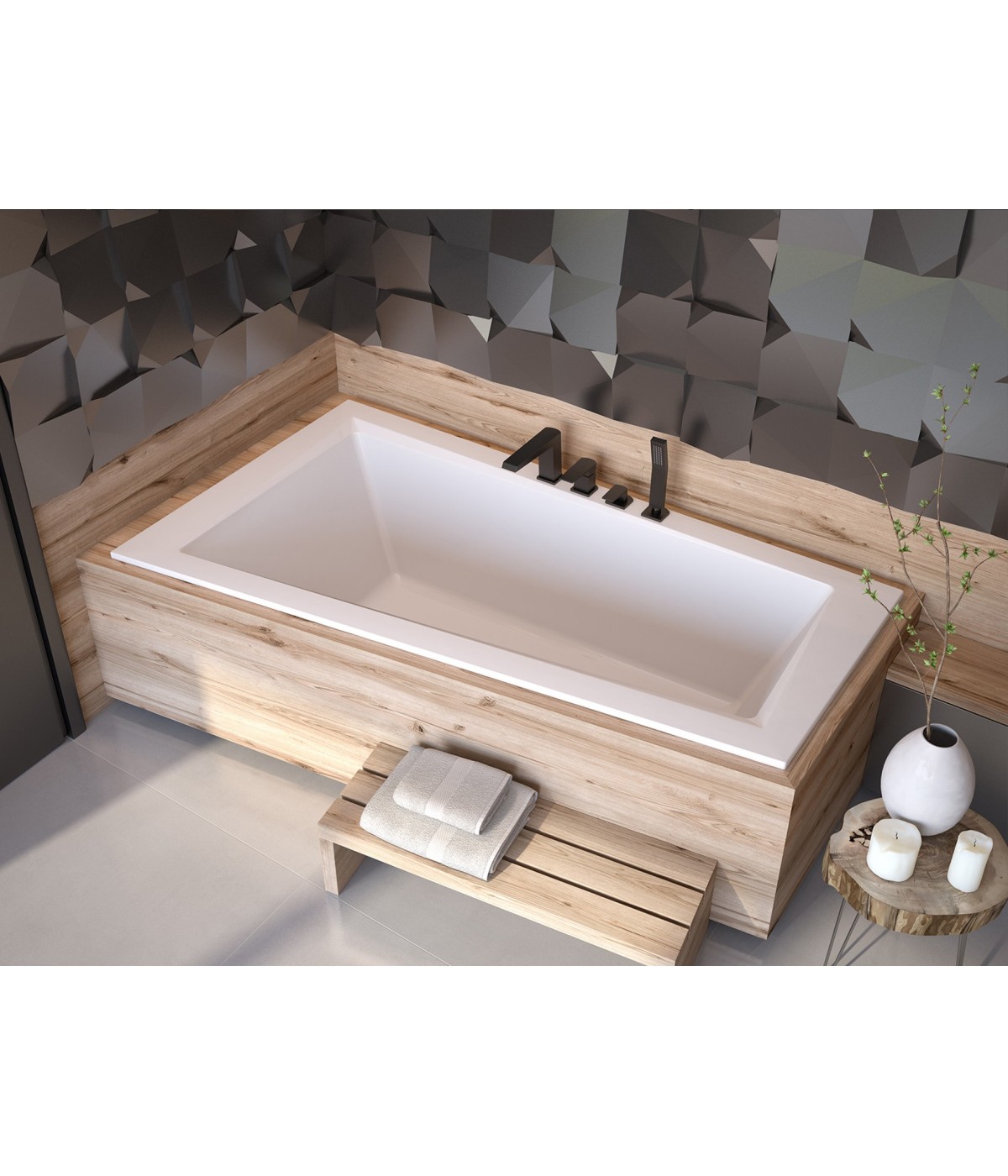 ECKBADEWANNE SLIM 150x85 LINKS INTIMAS Ablaufgarnitur + Füße GRATIS !