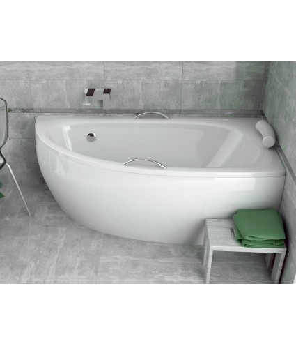 ECKBADEWANNE 150X70 RECHTS MILENA Ablaufgarnitur + Füße GRATIS !