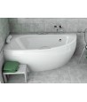 ECKBADEWANNE 150X70 RECHTS MILENA Ablaufgarnitur + Füße GRATIS !