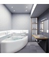 ECKBADEWANNE 150X100 RECHTS NATALIA Ablaufgarnitur + Füße GRATIS !