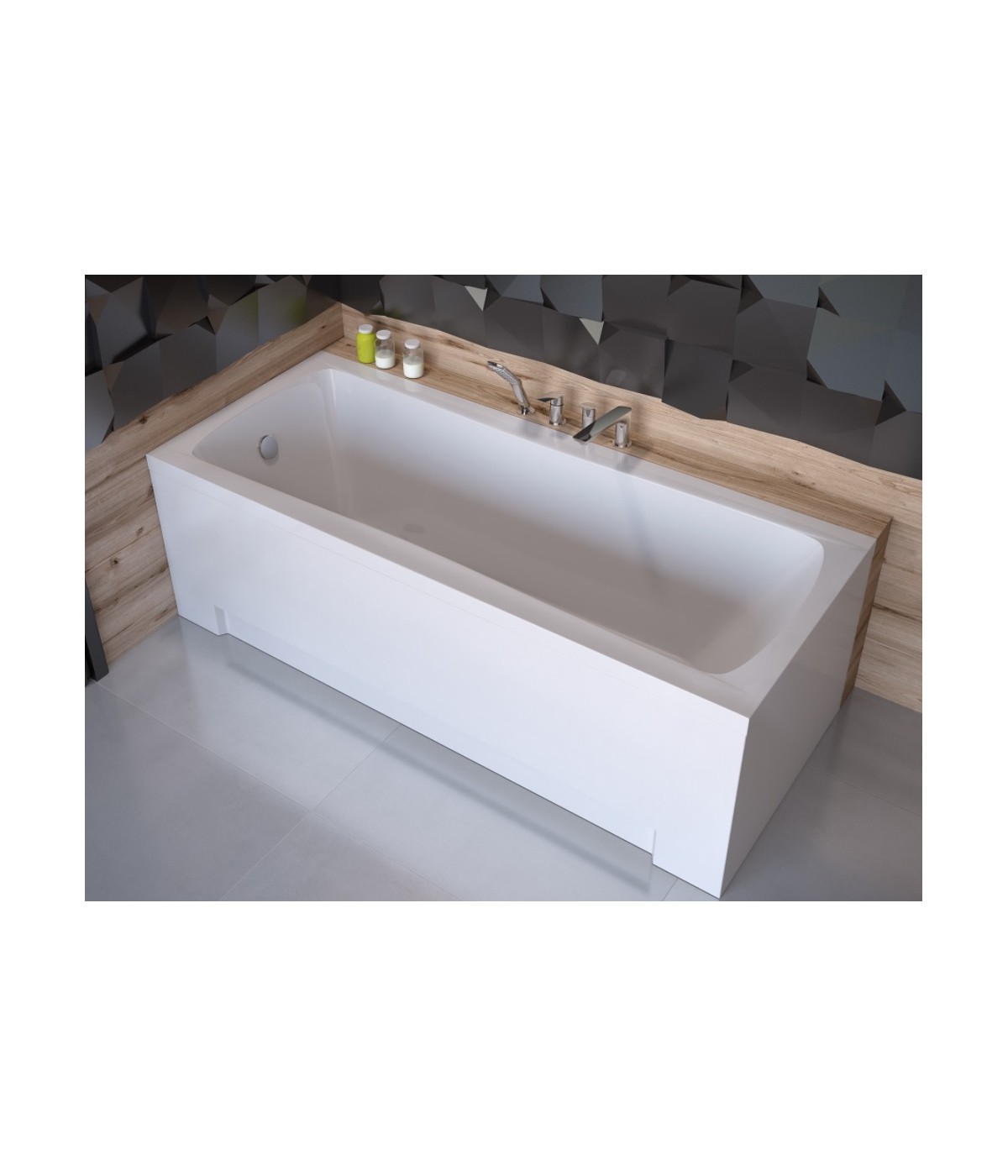 RECHTECK BADEWANNE 170x70 OPTIMAZ Ablaufgarnitur + Füße GRATIS !