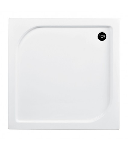 Duschkabine Duschwanne Grafit Glas 80x80 185cm Quadratisch