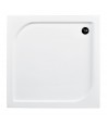 Duschkabine Duschwanne Grafit Glas 90x90 185cm Quadratisch