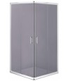 Duschkabine Duschwanne Grafit Glas 90x90 185cm Quadratisch