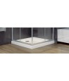 Duschkabine Duschwanne Grafit Glas 90x90 185cm Quadratisch