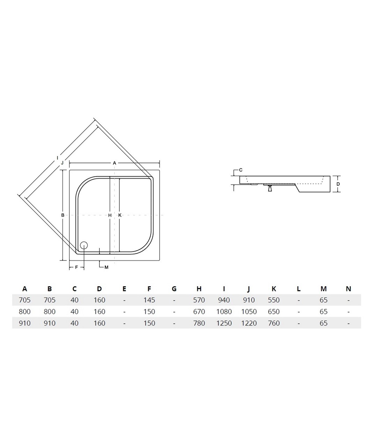 Duschkabine Duschwanne Grafit Glas 90x90 185cm Quadratisch