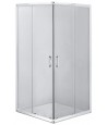 Duschkabine Duschwanne Transparentes Glas 80x80 185cm Quadratisch