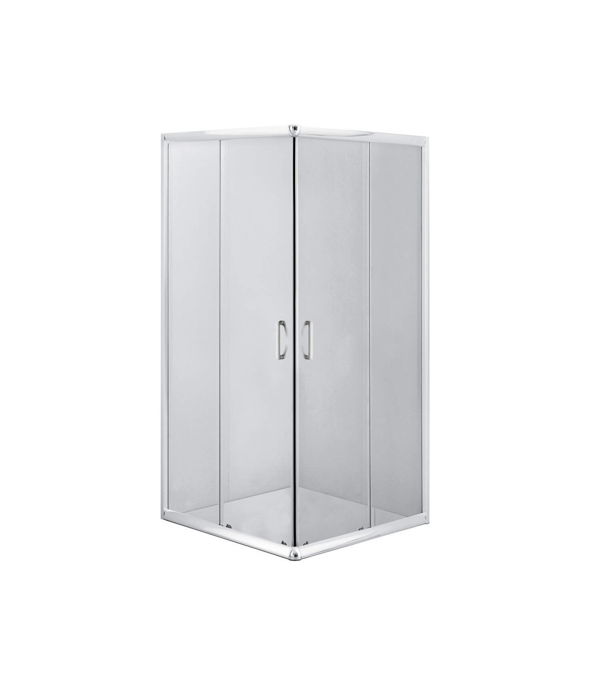 Duschkabine Duschwanne Transparentes Glas 90x90 185cm Quadratisch