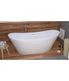 Freistehende Badewanne 170 x 80 ROSSA Acryl Ablauf VIEGA Click-Clack GRATIS !