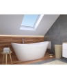 Freistehende Badewanne 170 x 80 ROSSA Acryl Ablauf VIEGA Click-Clack GRATIS !