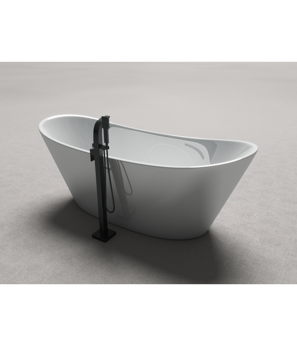 Freistehende Badewanne 170 x 80 Acryl Ablauf VIEGA Click-Clack GRATIS !