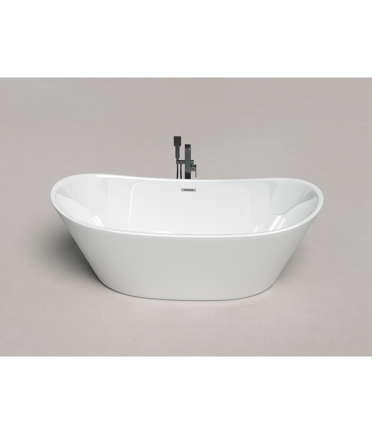 Freistehende Badewanne 170 x 80 Acryl Ablauf VIEGA Click-Clack GRATIS !