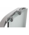 Duschkabine MARBELLA Gefrorenes Glas 80x80 180cm Halbrund