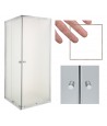 Duschkabine PARLA Gefrorenes Glas 90x90 180cm Quadratisch