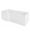 BADEWANNE ECKWANNE 150x70 LINKS INSPIRO GLASABTRENNUNG Ablaufgarnitur + Füße GRATIS !
