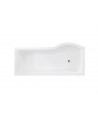 BADEWANNE ECKWANNE 150x70 LINKS INSPIRO GLASABTRENNUNG Ablaufgarnitur + Füße GRATIS !