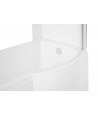 BADEWANNE ECKWANNE 150x70 RECHTS INSPIRO GLASABTRENNUNG Ablaufgarnitur + Füße GRATIS !