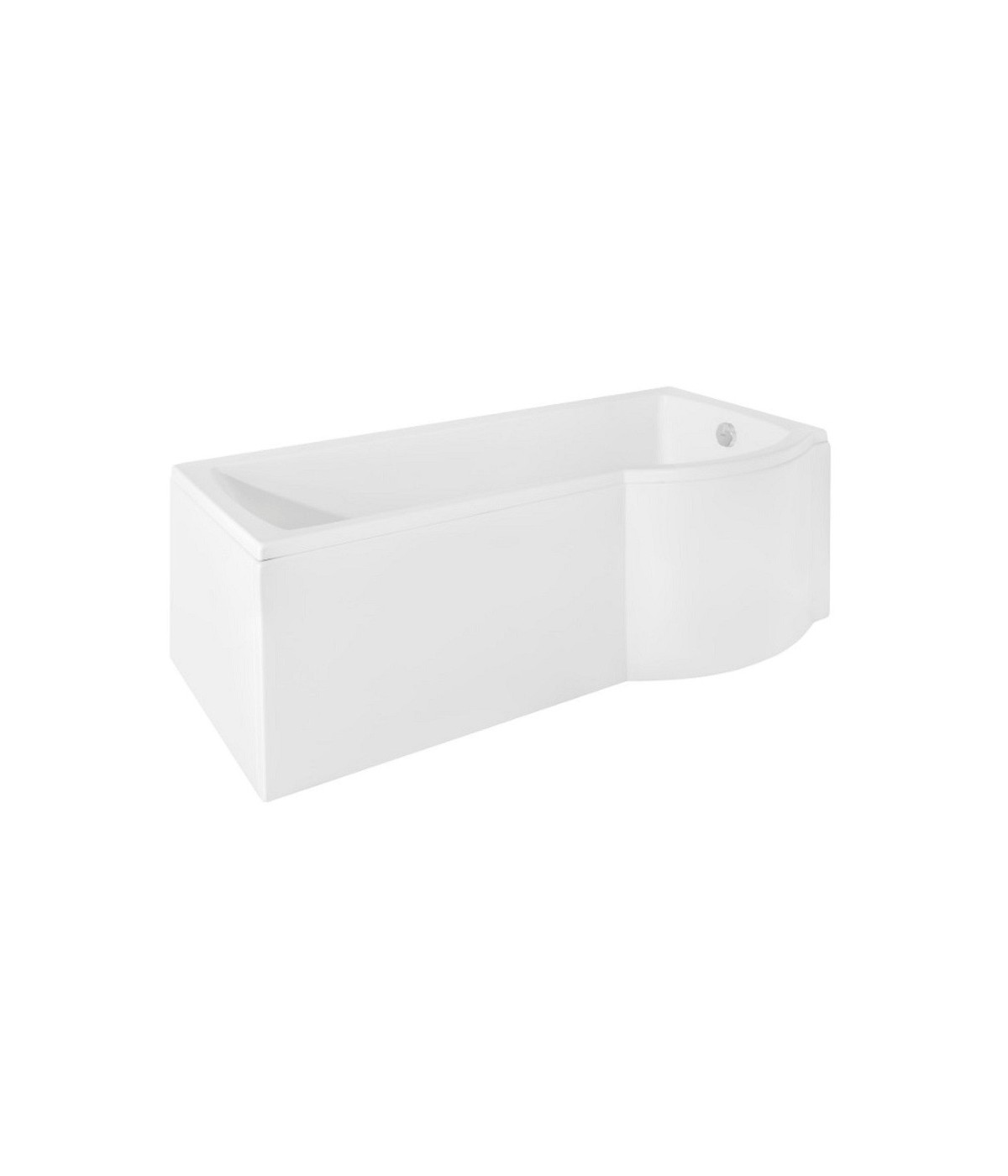 BADEWANNE ECKWANNE 160x70 RECHTS INSPIRO GLASABTRENNUNG Ablaufgarnitur + Füße GRATIS !