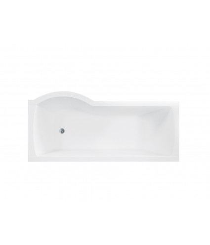 BADEWANNE ECKWANNE 160x70 RECHTS INSPIRO GLASABTRENNUNG Ablaufgarnitur + Füße GRATIS !