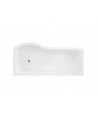 BADEWANNE ECKWANNE 160x70 RECHTS INSPIRO GLASABTRENNUNG Ablaufgarnitur + Füße GRATIS !