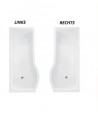 BADEWANNE ECKWANNE 160x70 RECHTS INSPIRO GLASABTRENNUNG Ablaufgarnitur + Füße GRATIS !