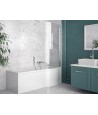 BADEWANNE ECKWANNE 160x70 RECHTS INSPIRO GLASABTRENNUNG Ablaufgarnitur + Füße GRATIS !