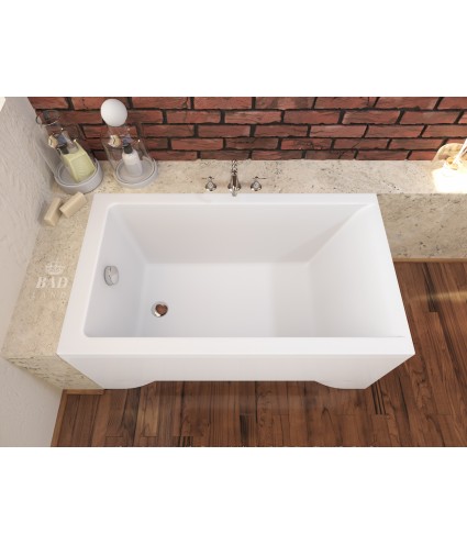 RECHTECK BADEWANNE 100x70 CAPRI Ablaufgarnitur + Füße GRATIS !