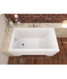 RECHTECK BADEWANNE 120x70 CAPRI Ablaufgarnitur + Füße GRATIS !
