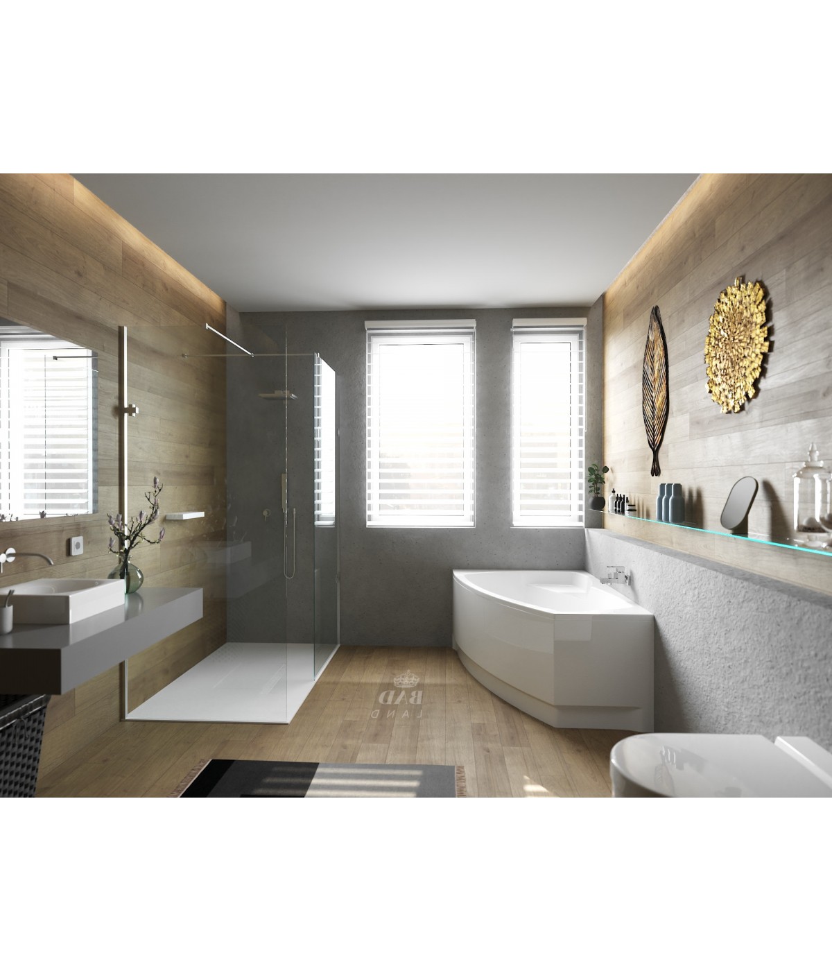 ECKBADEWANNE 140x80 LINKS FRIDAS Ablaufgarnitur + Füße GRATIS !