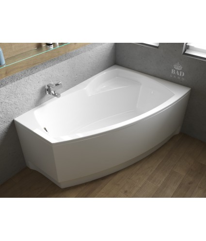 ECKBADEWANNE 140x80 RECHTS FRIDAS Ablaufgarnitur + Füße GRATIS !