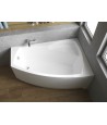 ECKBADEWANNE 140x80 RECHTS FRIDAS Ablaufgarnitur + Füße GRATIS !