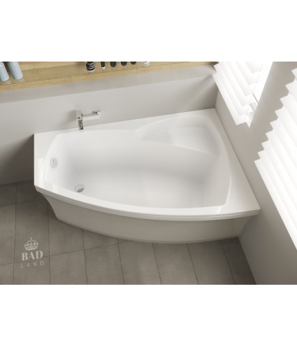 ECKBADEWANNE 160x105 RECHTS FRIDAS Ablaufgarnitur + Füße GRATIS !
