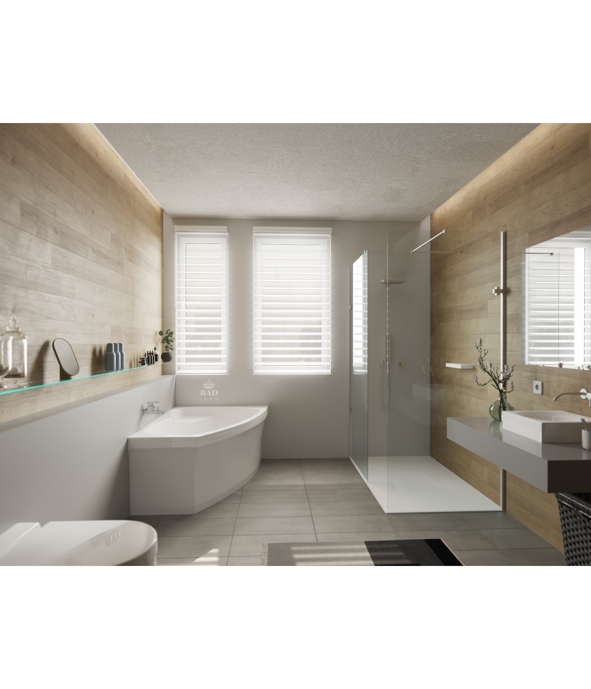 ECKBADEWANNE 160x105 RECHTS FRIDAS Ablaufgarnitur + Füße GRATIS !