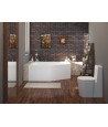 ECKBADEWANNE 160x90 LINKS SELENA Ablaufgarnitur + Füße GRATIS !