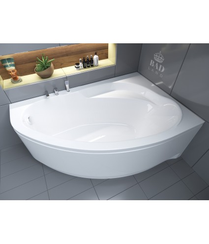 ECKBADEWANNE 150x100 RECHTS MAREA Ablaufgarnitur + Füße GRATIS !