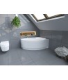 ECKBADEWANNE 160x100 RECHTS MAREA Ablaufgarnitur + Füße GRATIS !