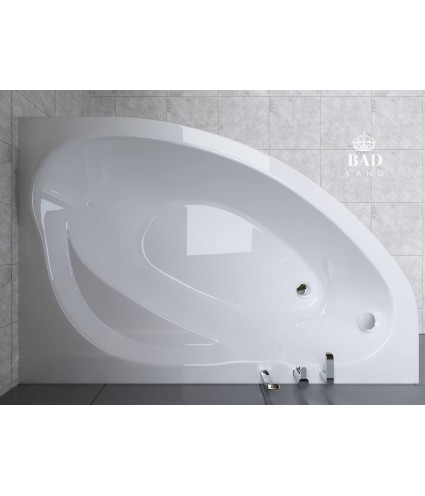 ECKBADEWANNE 160x100 RECHTS MAREA Ablaufgarnitur + Füße GRATIS !