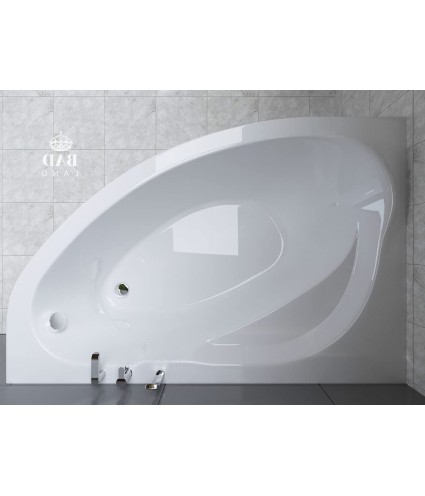 ECKBADEWANNE 150x100 LINKS MAREA Ablaufgarnitur + Füße GRATIS !