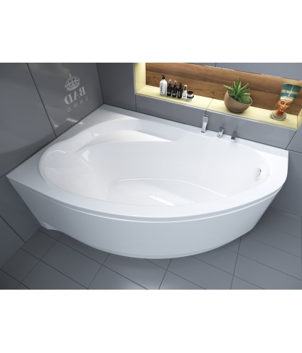 ECKBADEWANNE 150x100 LINKS MAREA Ablaufgarnitur + Füße GRATIS !