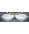 ECKBADEWANNE 150x100 LINKS MAREA Ablaufgarnitur + Füße GRATIS !