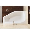 ECKBADEWANNE 140x80 LINKS MARIKA Ablaufgarnitur + Füße GRATIS !