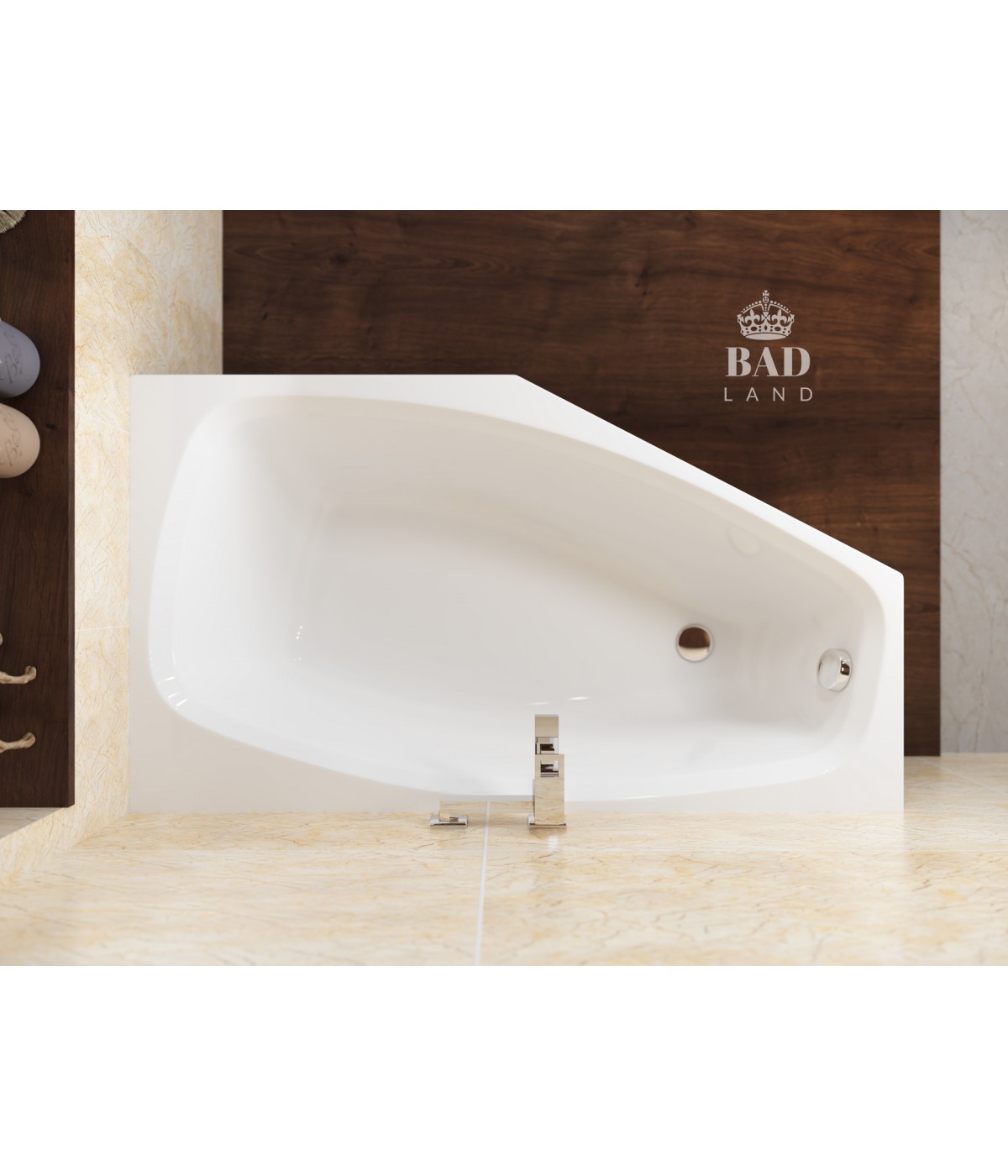 ECKBADEWANNE 140x80 RECHTS MARIKA Ablaufgarnitur + Füße GRATIS !
