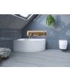ECKBADEWANNE 160x105 LINKS MEGAZ Ablaufgarnitur + Füße GRATIS !
