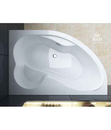 ECKBADEWANNE 160x105 RECHTS MEGAZ Ablaufgarnitur + Füße GRATIS !