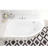 ECKBADEWANNE 140x70 LINKS MIKI Ablaufgarnitur + Füße GRATIS !